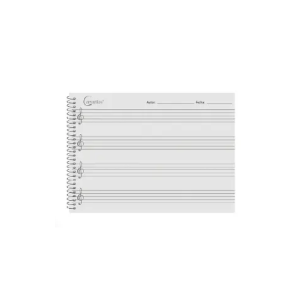 Cuaderno de música 4 pentagramas A5 20 hojas - Image 2