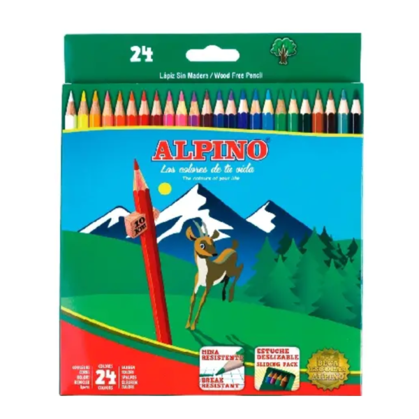 Lápices de colores Alpino 24 unidades